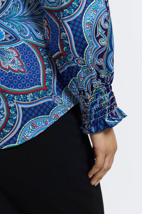 Foxcroft Olivia Plus Kaleidoscope Long Sleeve Shirt