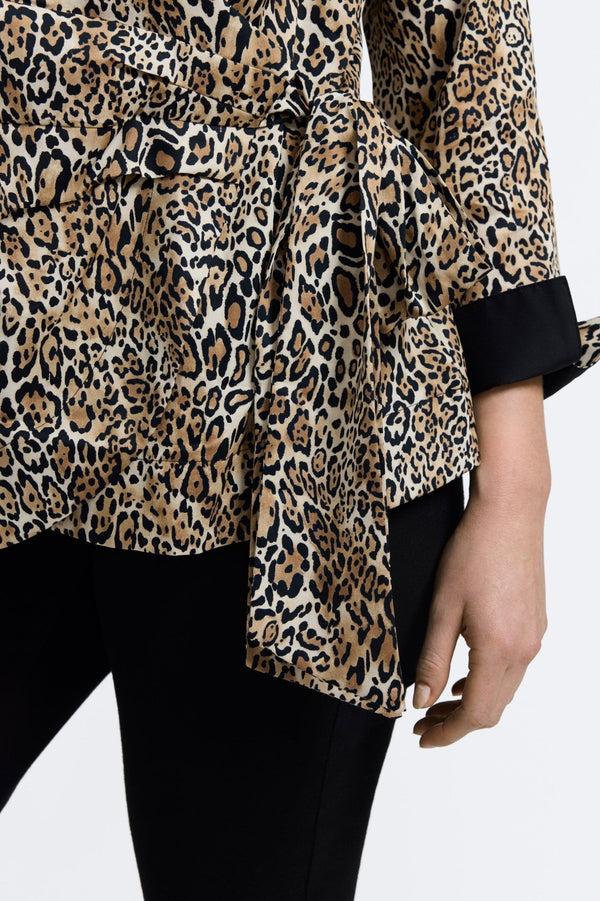 Foxcroft Salina Plus Playful Animal Long Sleeve Shirt