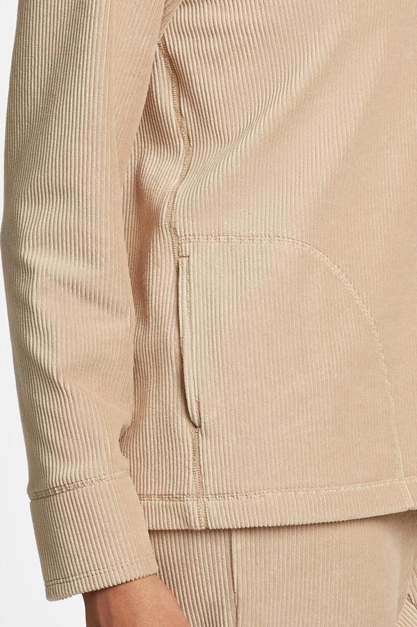 Foxcroft Sammy Plush Cord Long Sleeve Popover Sweater