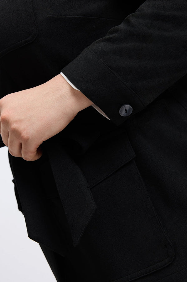 Foxcroft Stella Plus Knit Crepe Long Sleeve Belted Jacket