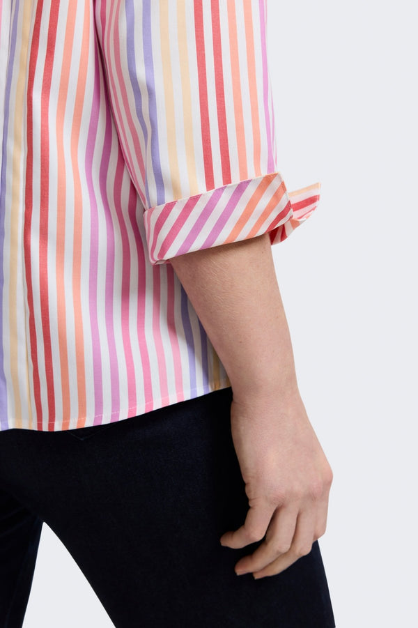 Foxcroft Taylor Plus No Iron Pinpoint 3/4 Sleeve Shirt