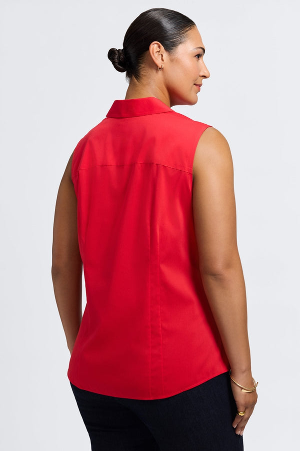 Foxcroft Taylor Plus No Iron Stretch Sleeveless Shirt