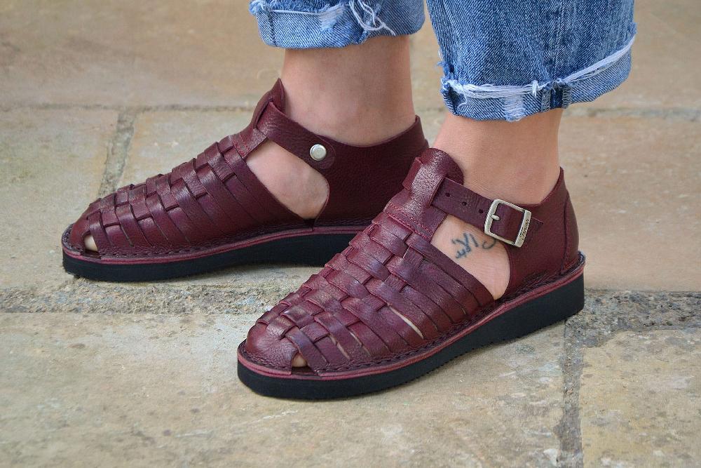 fracap D025 Bordò Sandals