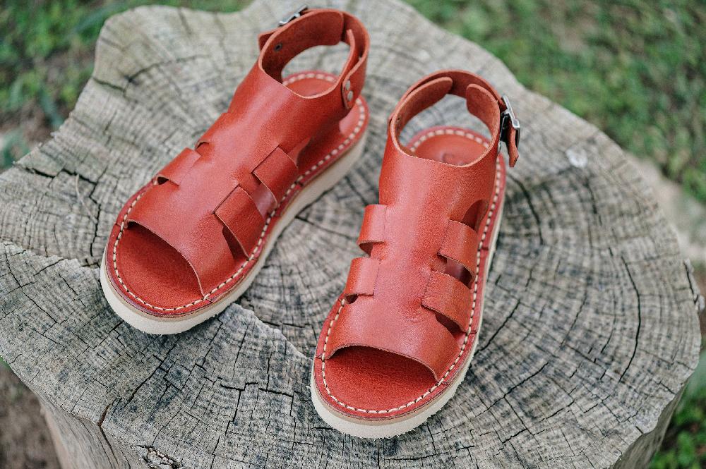 fracap D031 Rust Sandals