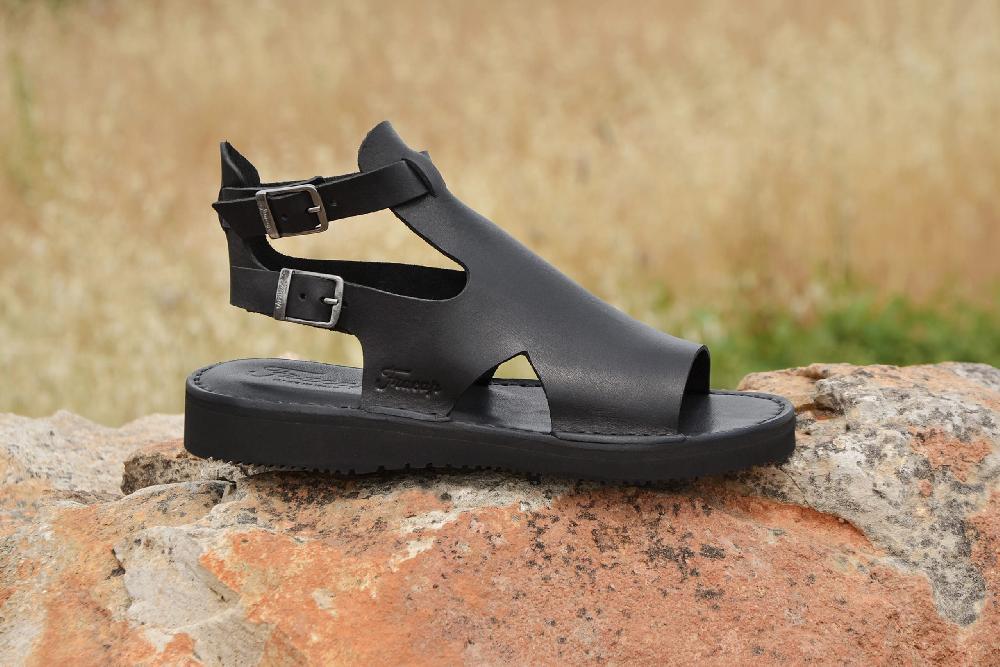 fracap D032 Black Sandals