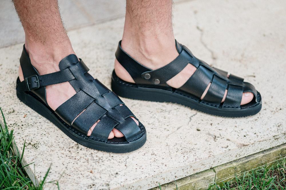 fracap D034 Dark Sandals