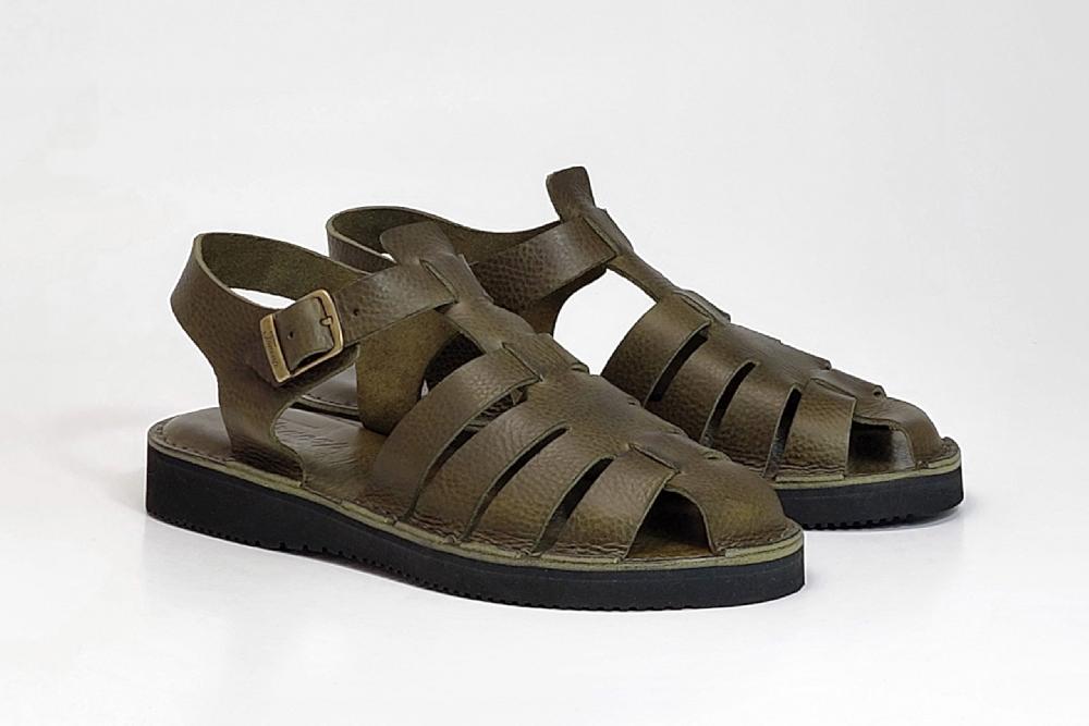 fracap D038 Olive Sandals