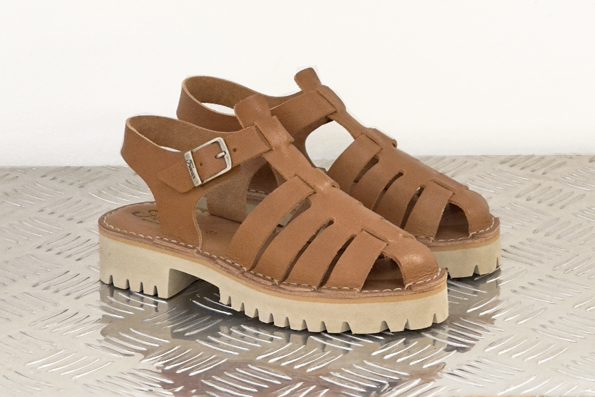 fracap D038 Tan Sandals