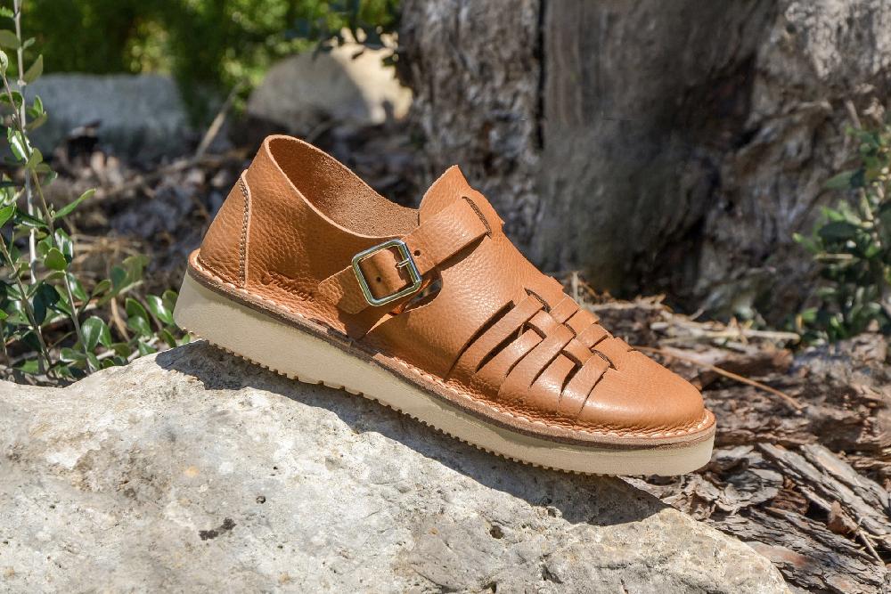 fracap D154 Tan Sandals