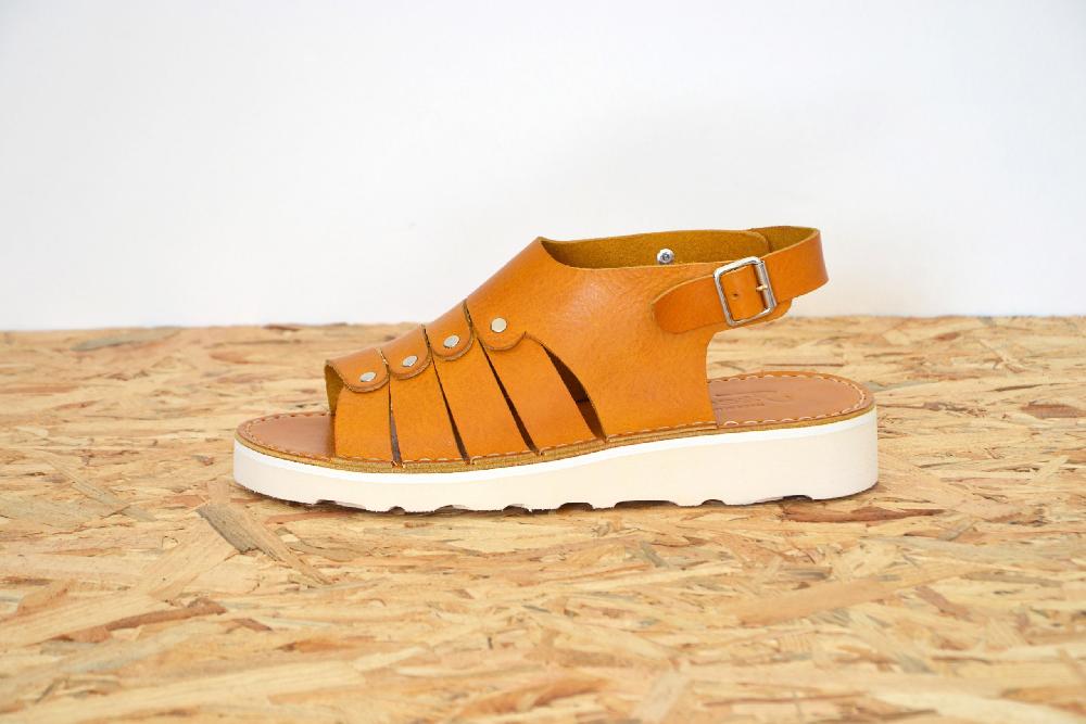 fracap D178 Yellow Sandals