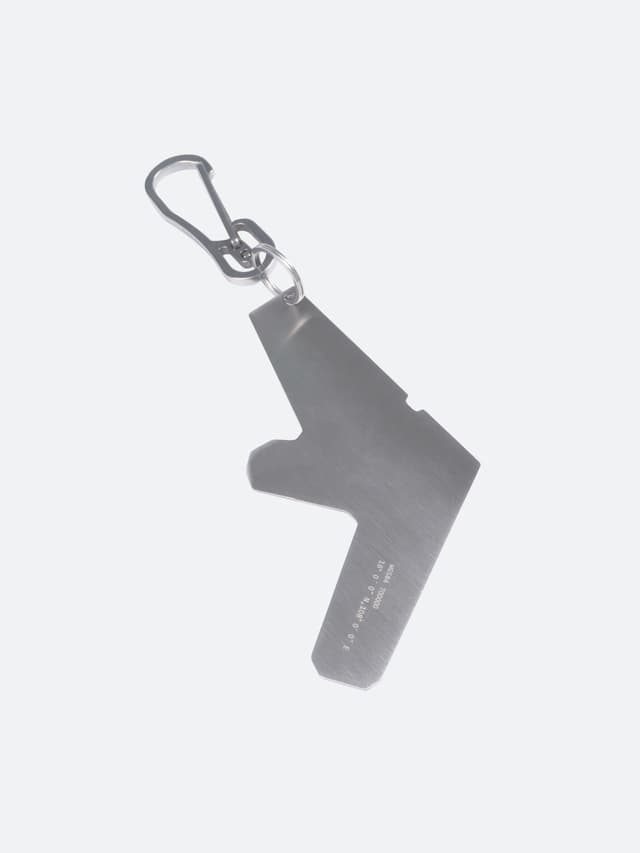 Fragile 2.0 Silver Carabiner Keychain