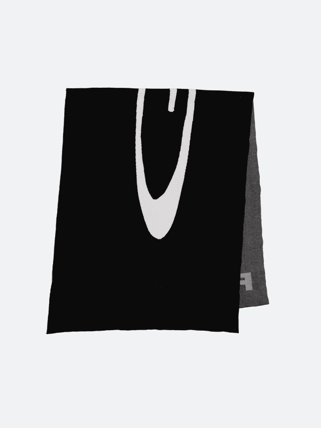 Fragile 2XL Black Logo Scarf