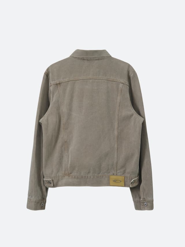 Fragile Brown-Dyed Denim Jacket