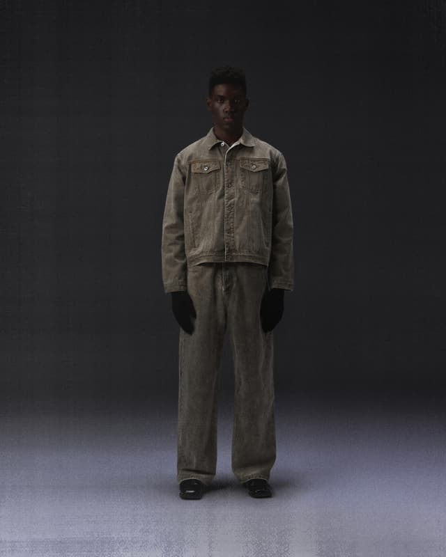 fragile Brown-Dyed Denim Jacket