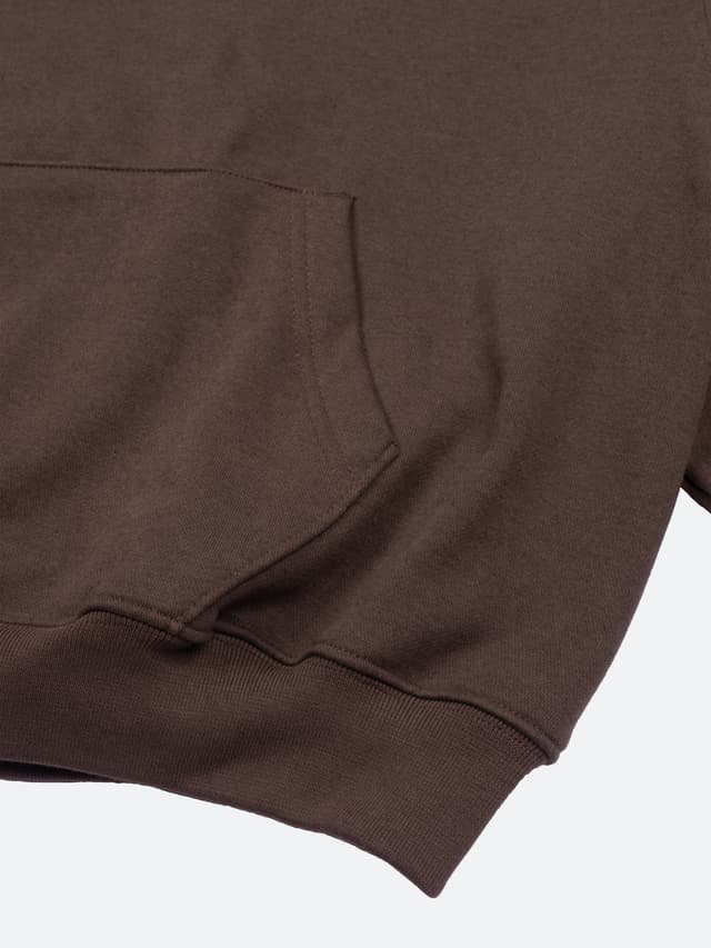 Fragile Chocolate Brown Logo Hoodie