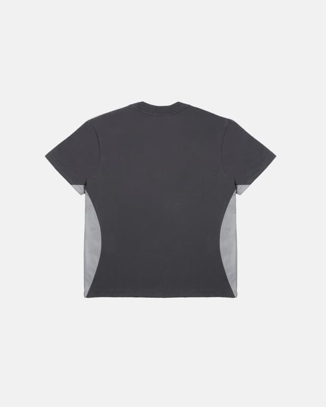 Fragile Dark Gray Paneled T-Shirt