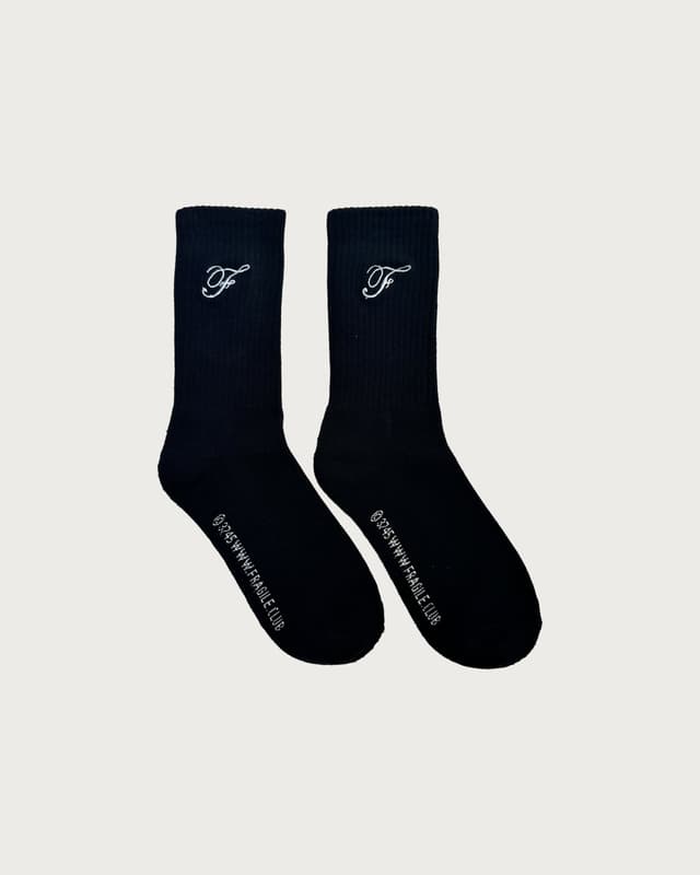 Fragile FRAGILE® Black Cotton Socks