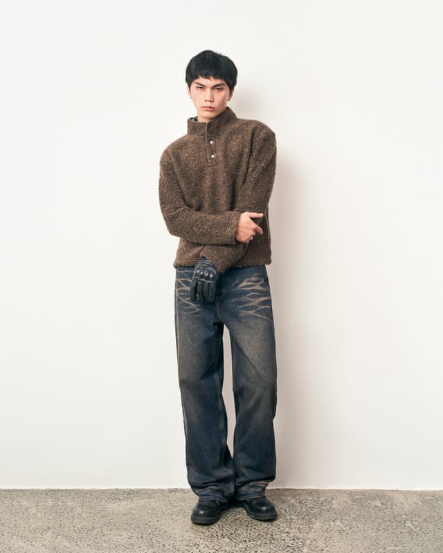 Fragile FRAGILE® Brown Fleece Pullover