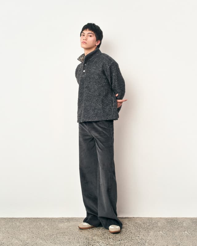 Fragile FRAGILE® Dark Gray Corduroy Trousers