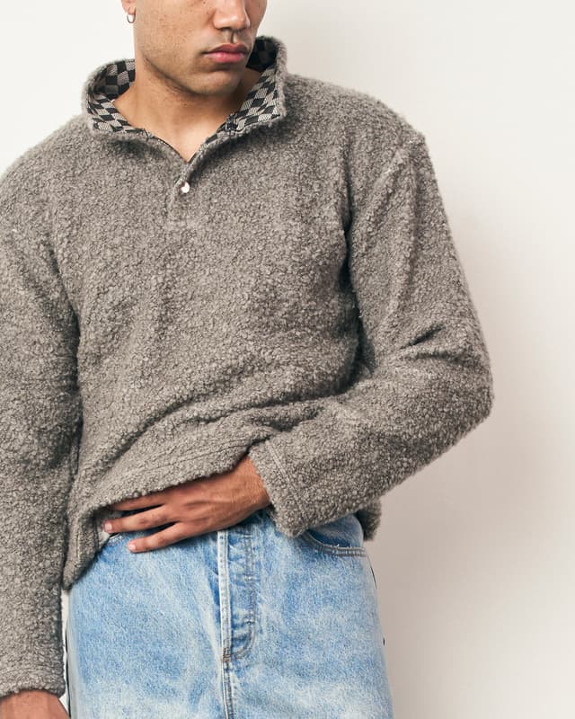 Fragile FRAGILE® Light Gray Fleece Pullover