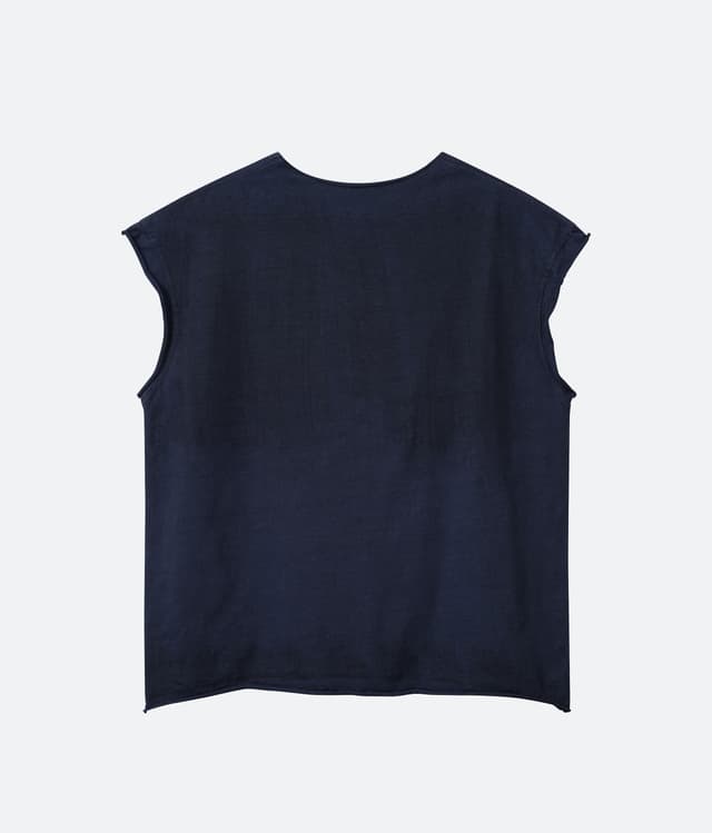 Fragile FRAGILE® Navy Muscle Tank Top
