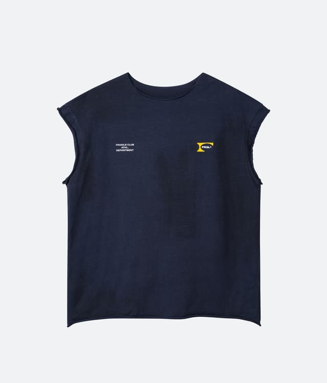fragile FRAGILE® Navy Muscle Tank Top