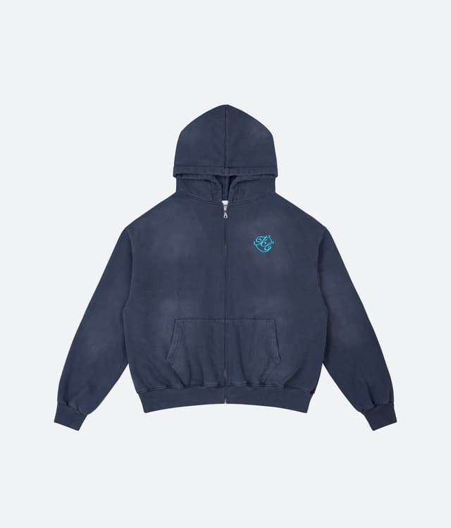 fragile FRAGILE® Vintage Navy Zip-up