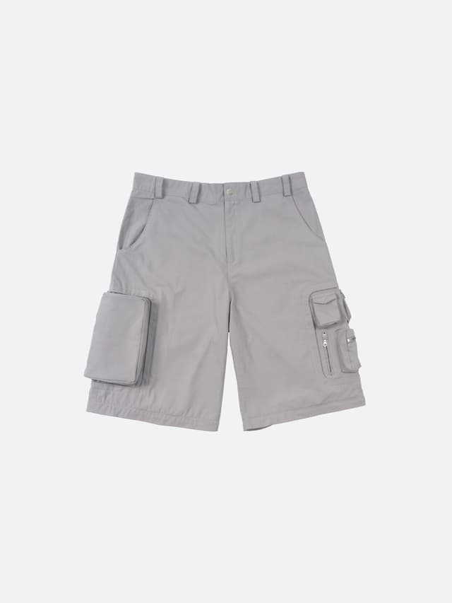 Fragile Gray Convertible Cargo Pants