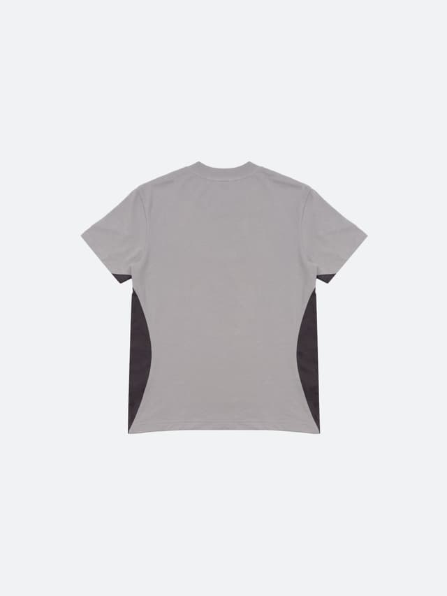 Fragile Light Gray Paneled T-Shirt