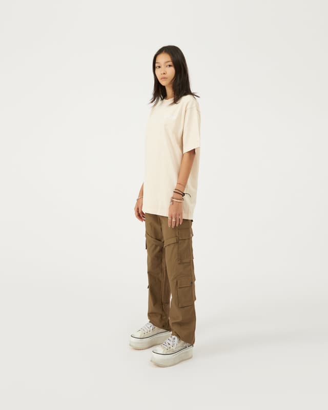 fragile Strap Cargo Pants / Dark Tan