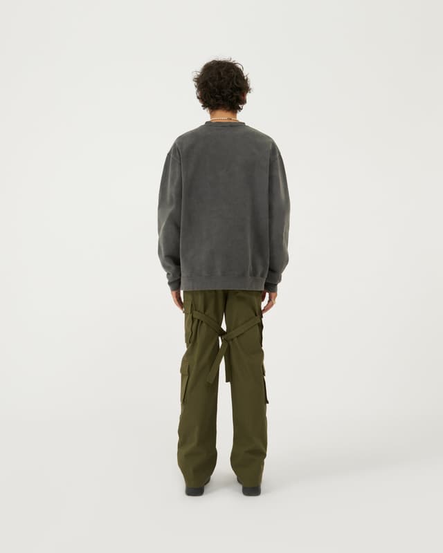 Fragile Strap Cargo Pants / Vintage Green