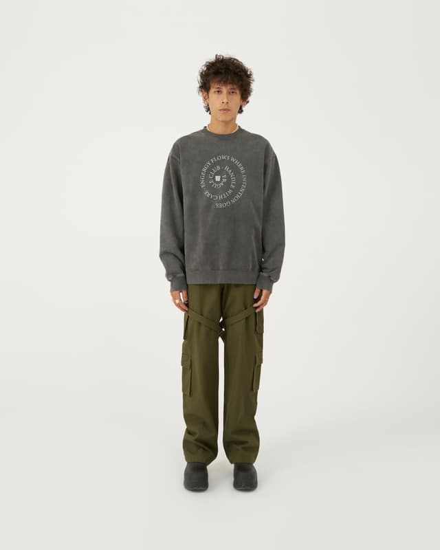 fragile Strap Cargo Pants / Vintage Green