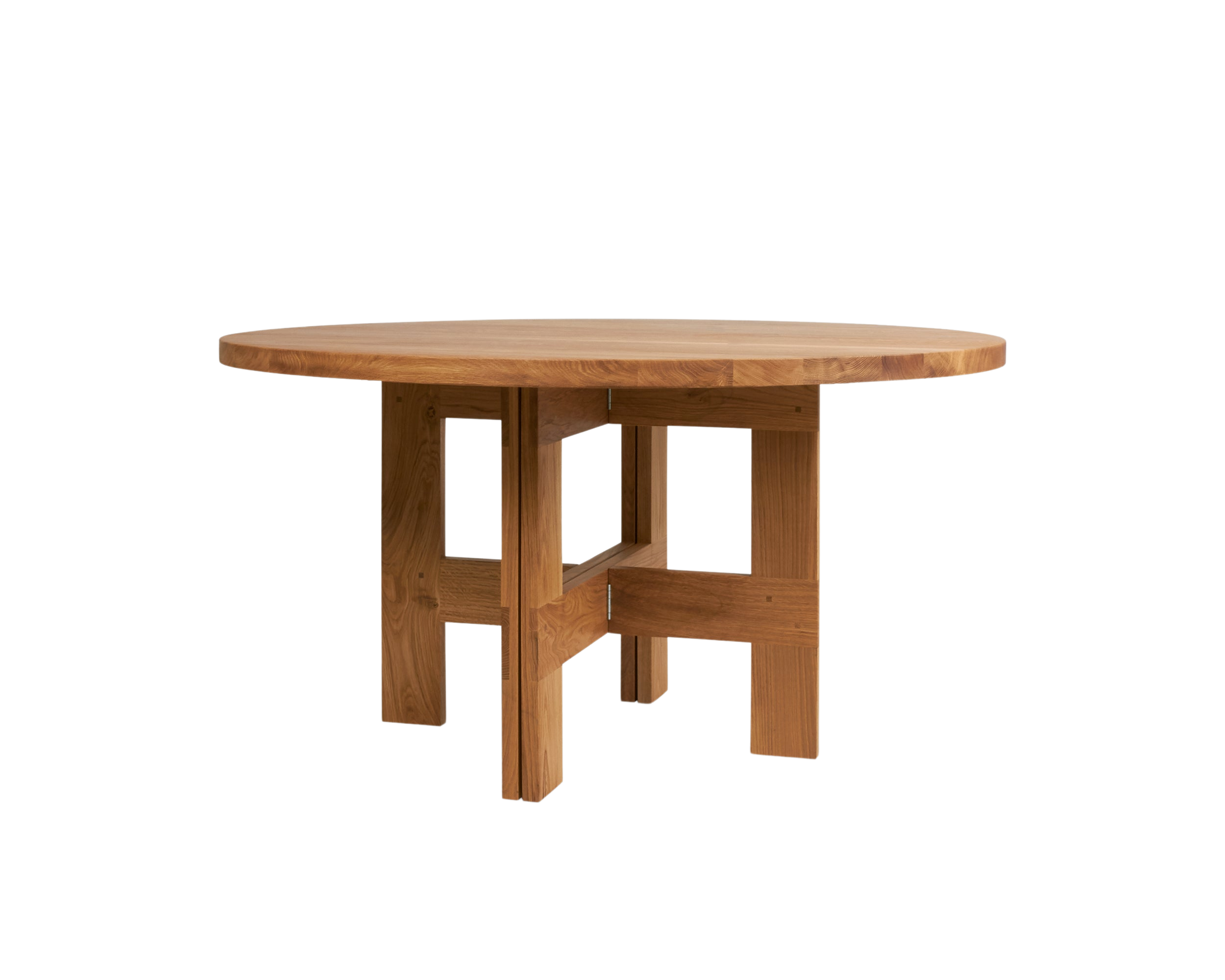 frama Farmhouse Trestle Table | Natural Oak | 140 Ø Round
