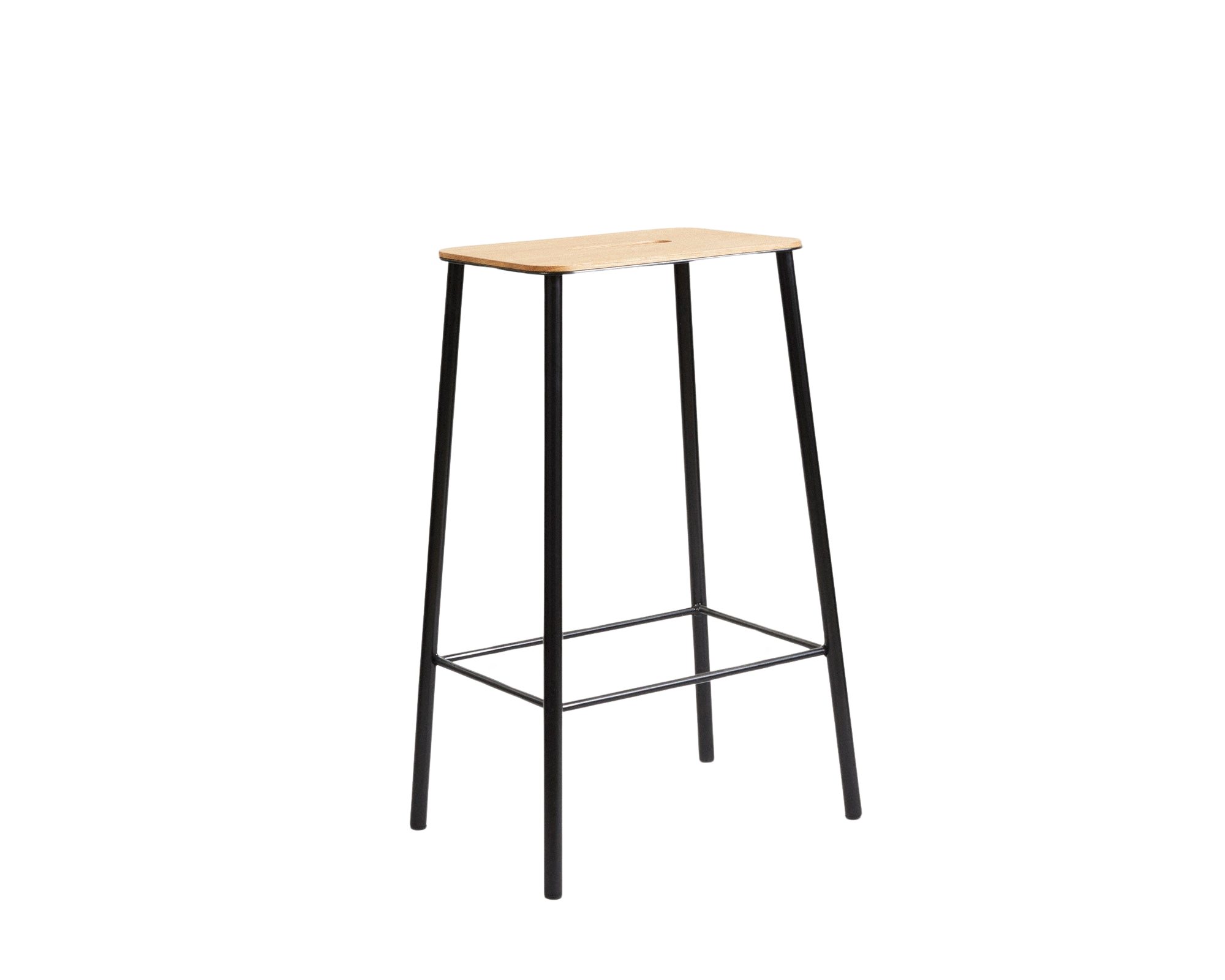 frama Adam Stool | Black / Oak | H65