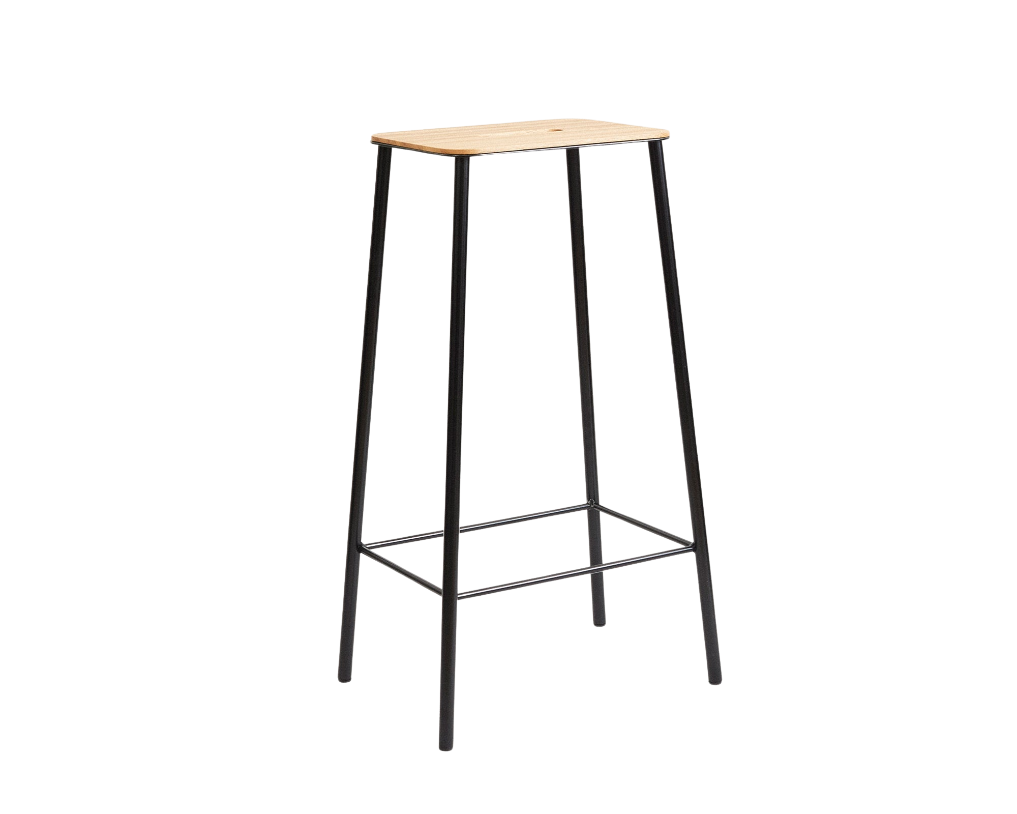 frama Adam Stool | Black / Oak | H76