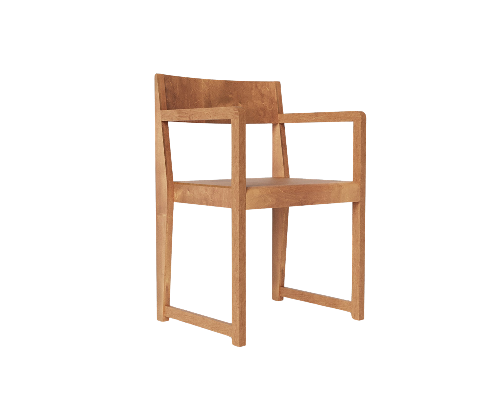 frama Armrest Chair 01 | Warm Brown Birch