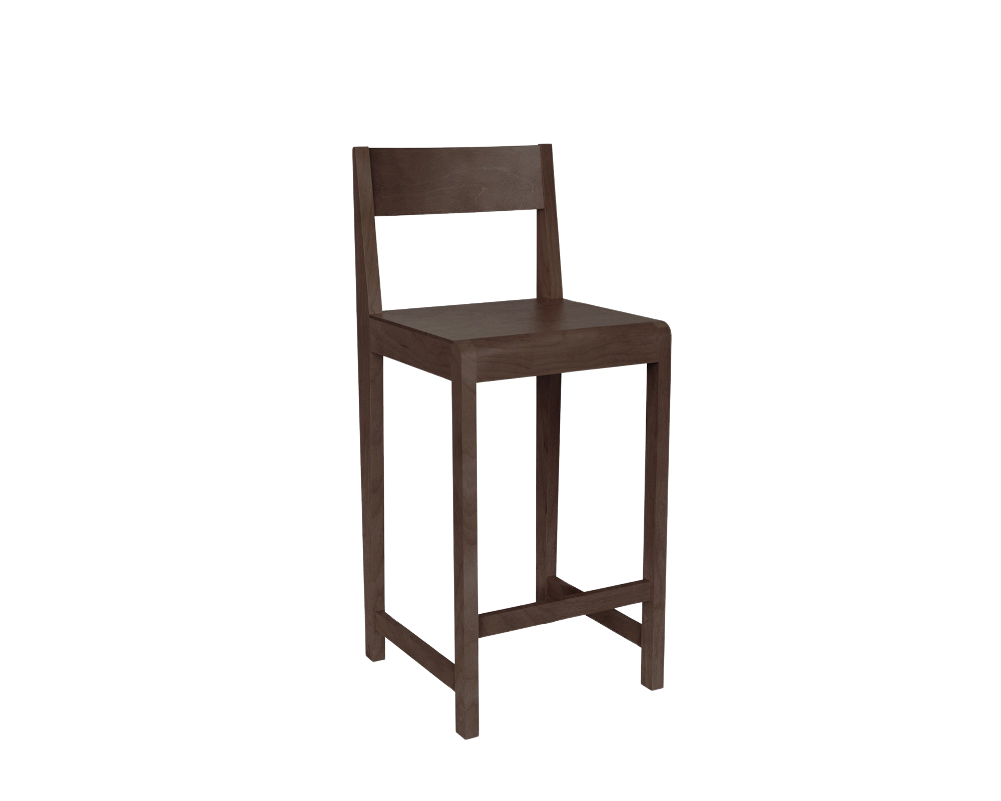 frama Bar Chair 01 | Dark Brown Birch | H65