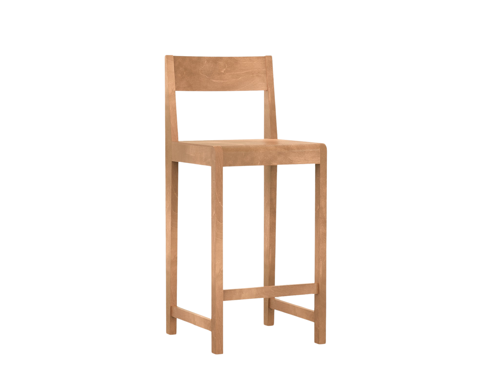 frama Bar Chair 01 | Warm Brown Birch | H65