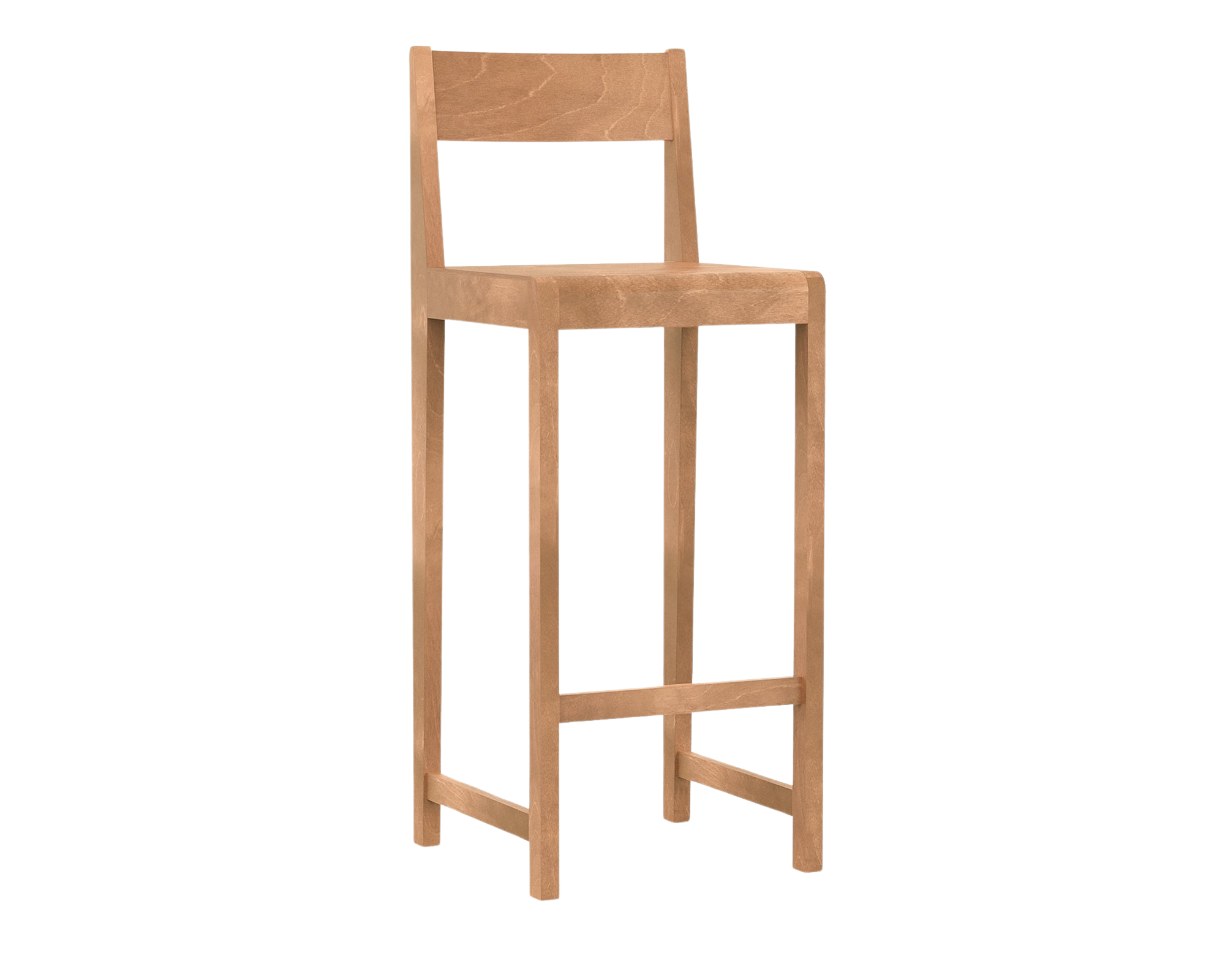 frama Bar Chair 01 | Warm Brown Birch | H76