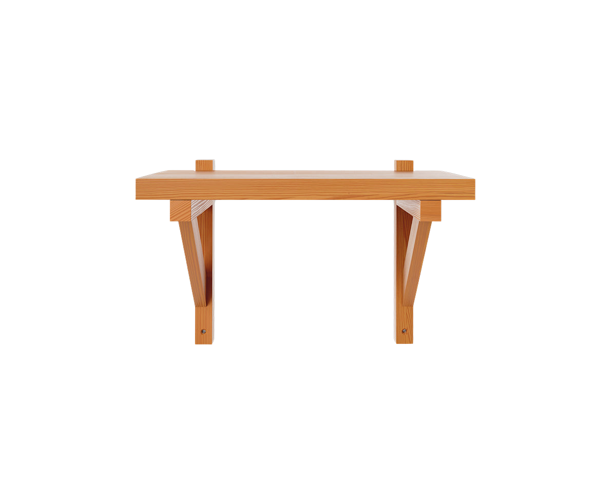 frama Bracket Shelf | Warm Brown Pine | Small