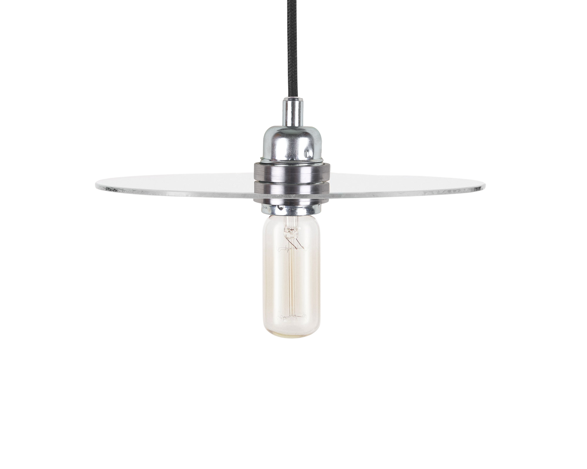 frama Circle Shade | Clear Glass / Steel | Medium