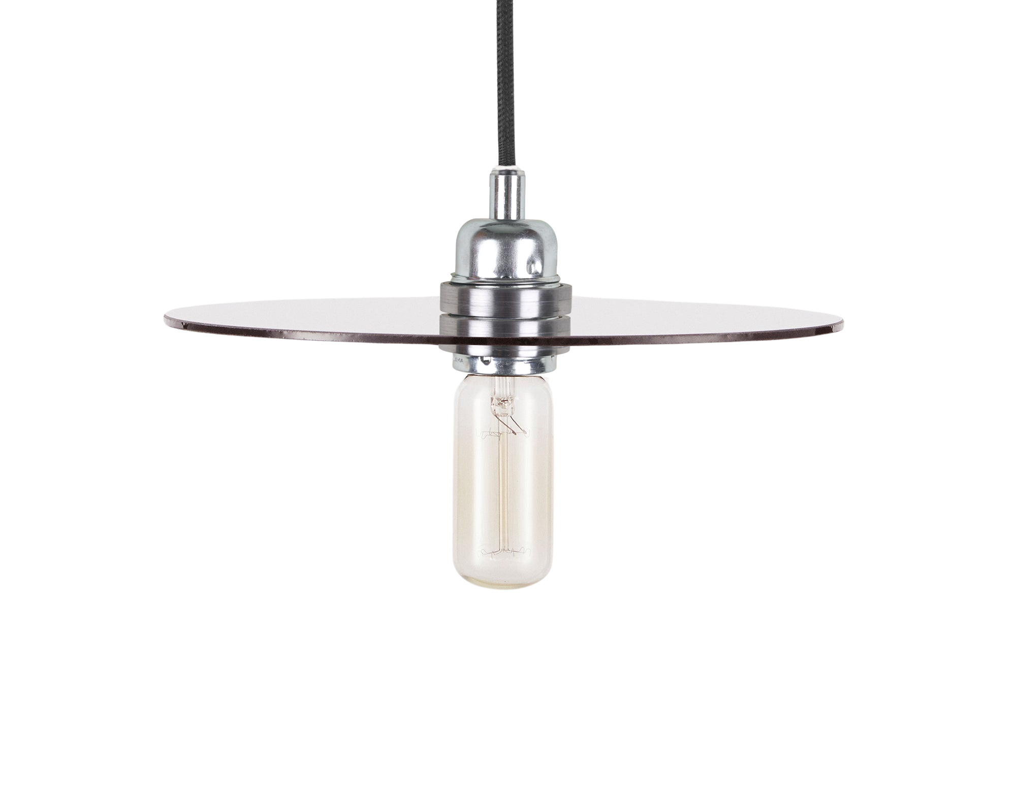 frama Circle Shade | Smoked Glass / Steel | Medium