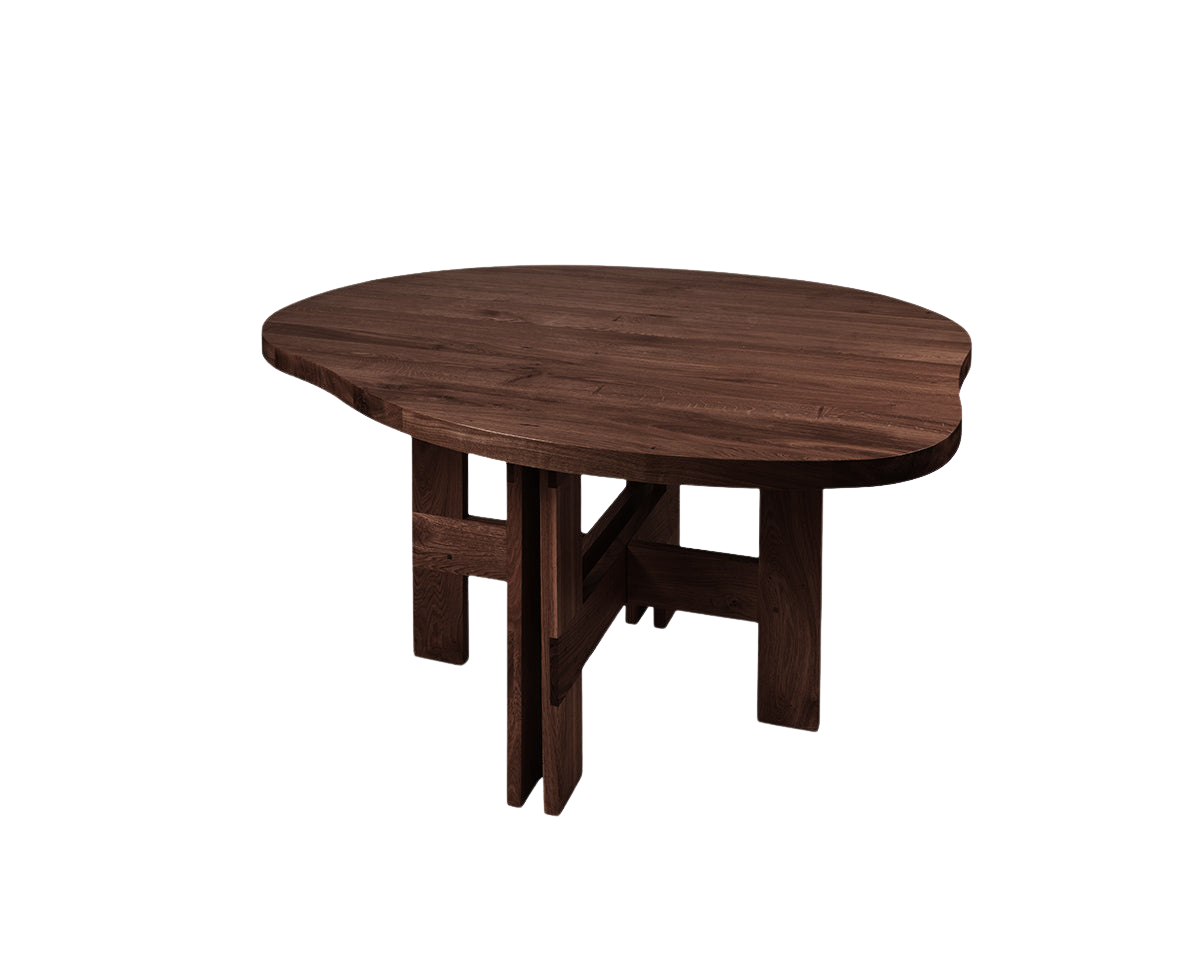 frama Farmhouse Trestle Table | Dark Oak | Pond