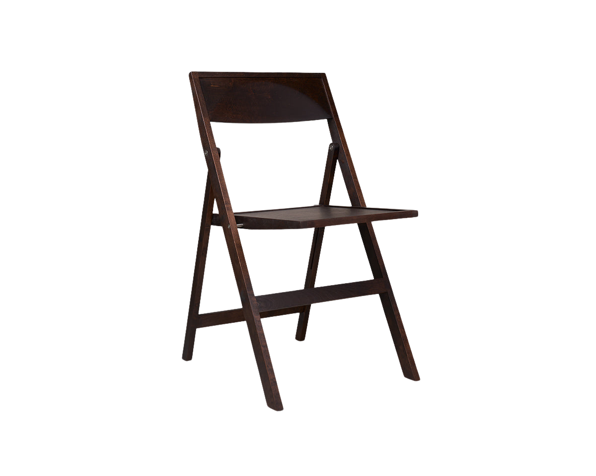 frama Folding Flat Chair | Dark Brown Birch