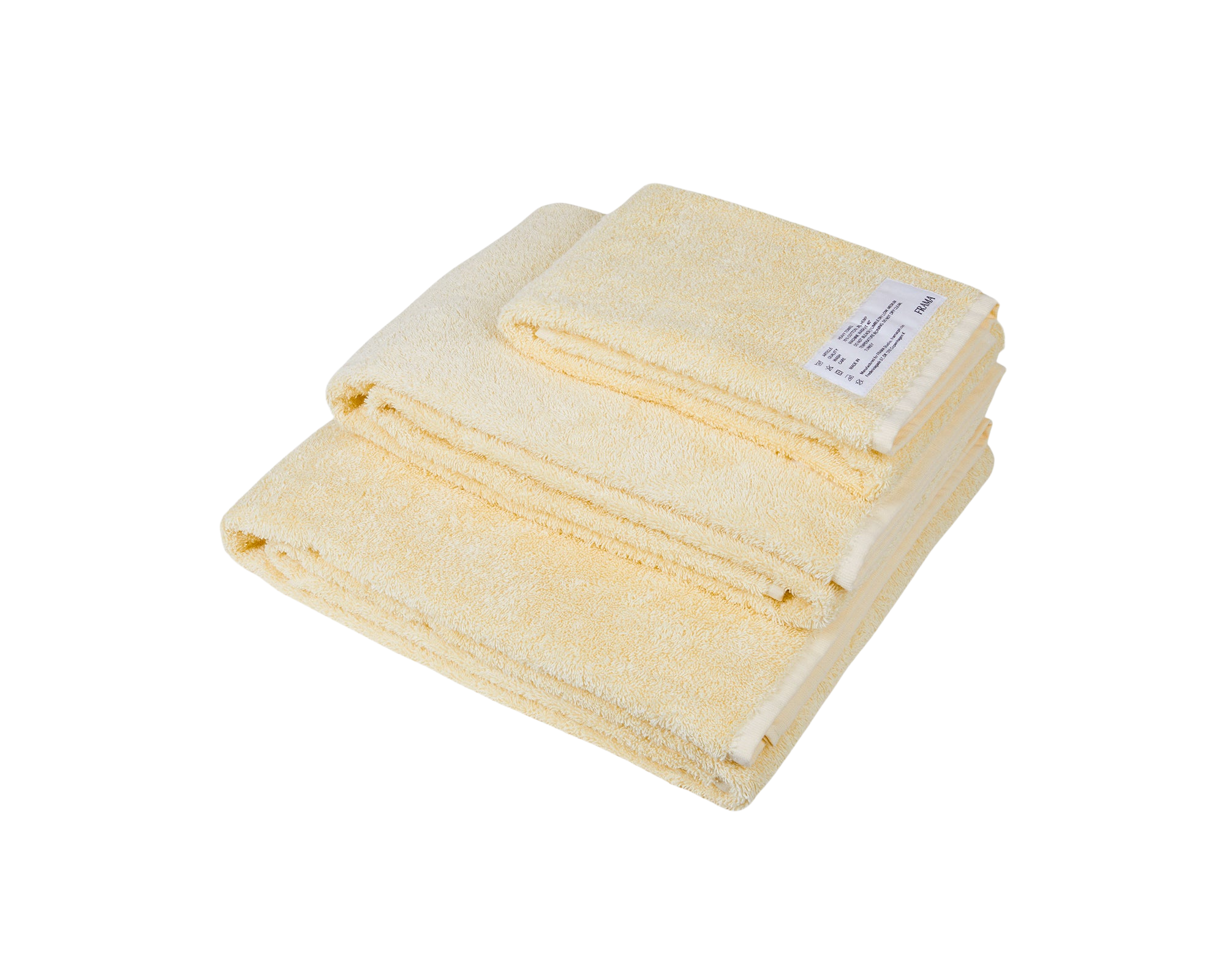 frama Heavy Towel Set | Pale Yellow