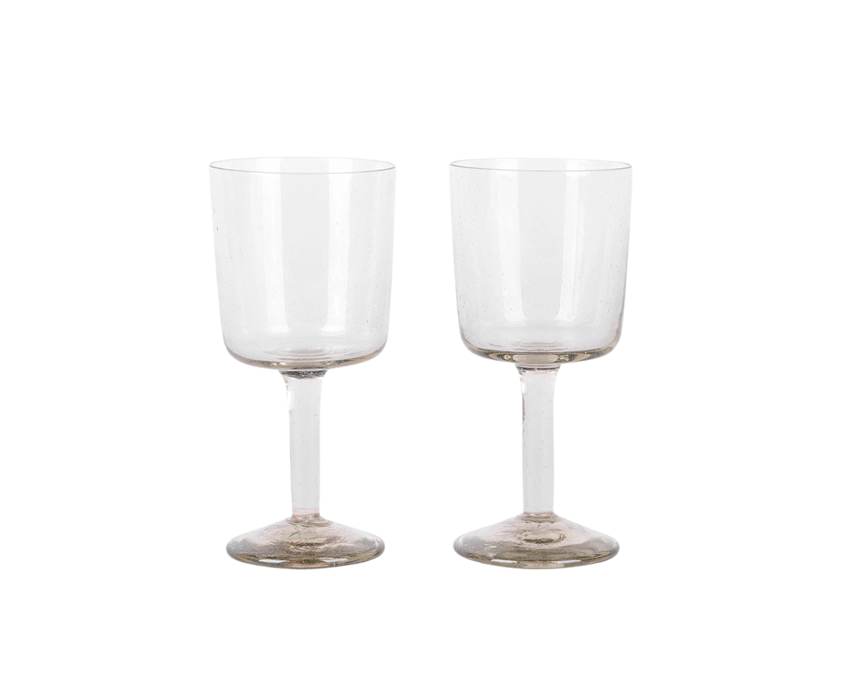 frama Isle Stem Glass Set of Two | Light Smoke