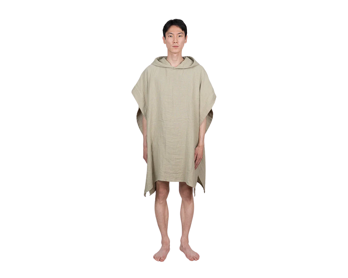 frama Light Towel Poncho | Sage Green