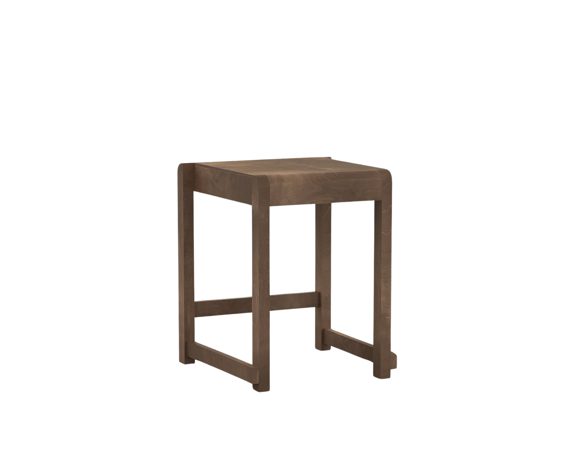frama Low Stool 01 | Dark Brown Birch