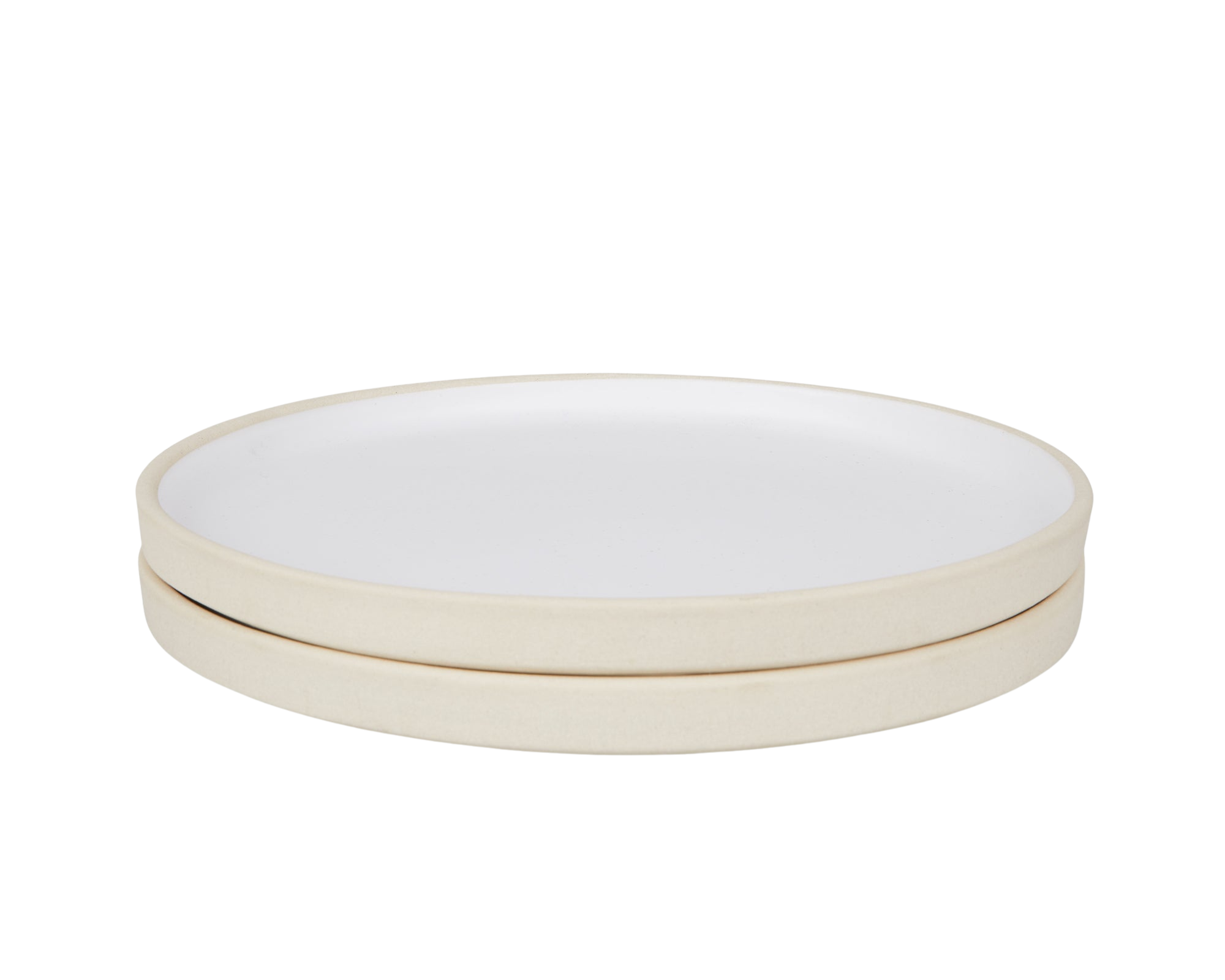 frama Otto Ceramic Plate Set of Two | White | Large