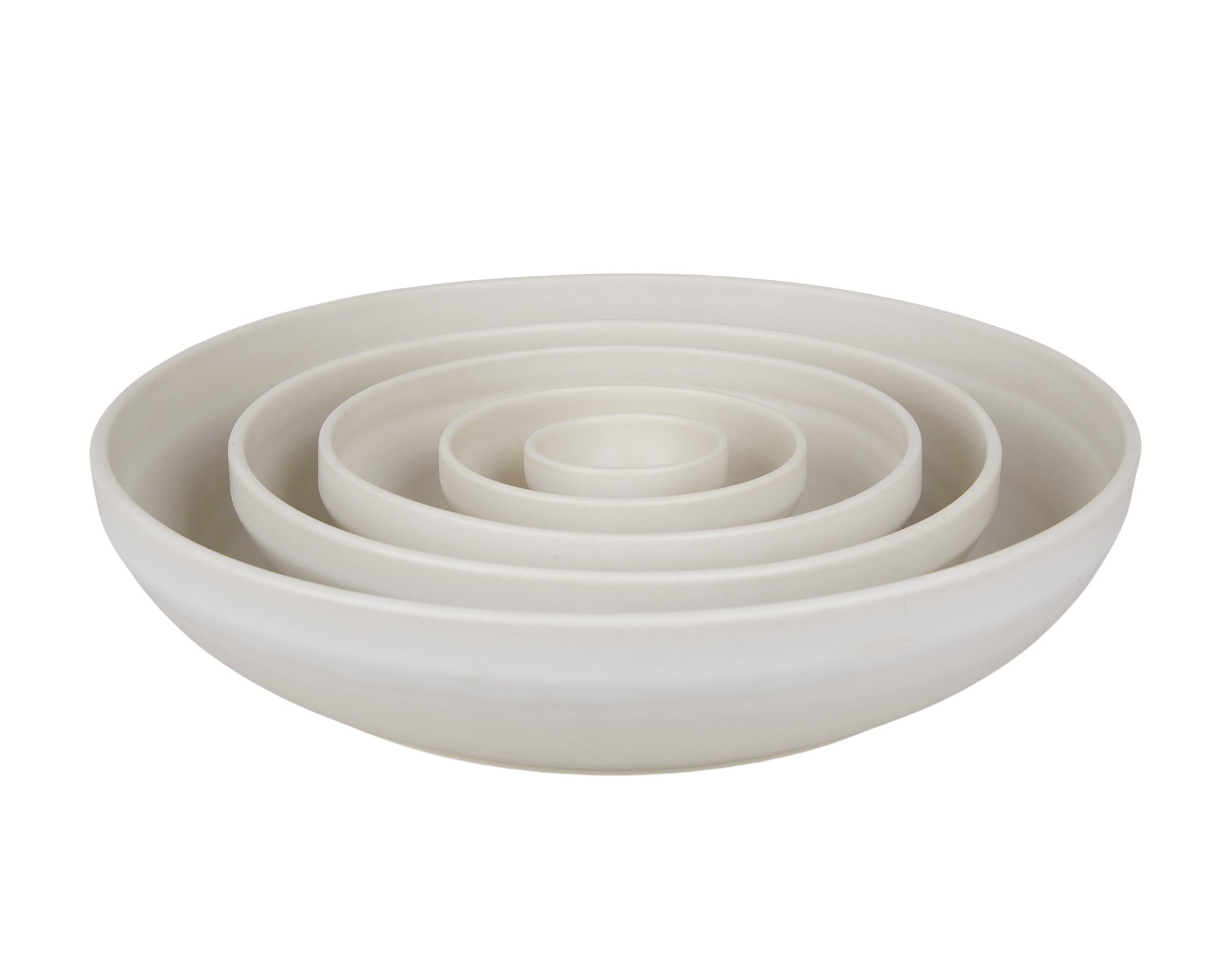 frama Otto Ceramic Shallow Bowl Set | Natural